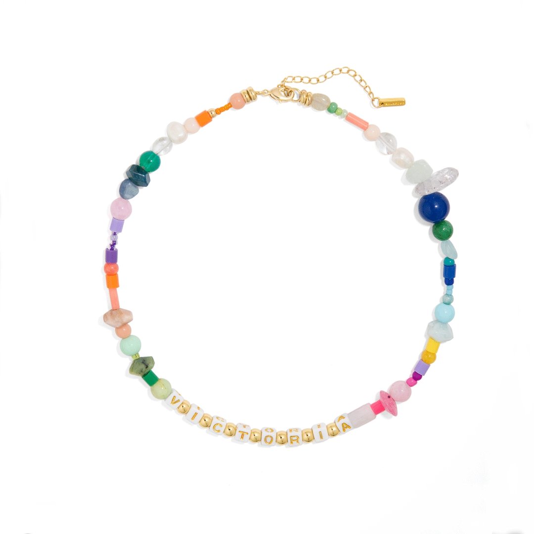 SAMPLE - CHILL AVANT WHITE CUSTOM NECKLACE - SAMPLE - Malandra Jewelry - TC895