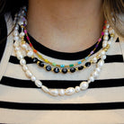 SAMPLE - NUBE PEARL BLACK CUSTOM NECKLACE - SAMPLE - Malandra Jewelry - TC974