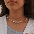 SAMPLE - PEARL VIBZ CUSTOM NECKLACE - SAMPLE - Malandra Jewelry - TC453