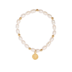 SAN BENITO PEARL BRACELET - BRAZALETES - Malandra Jewelry - TP346