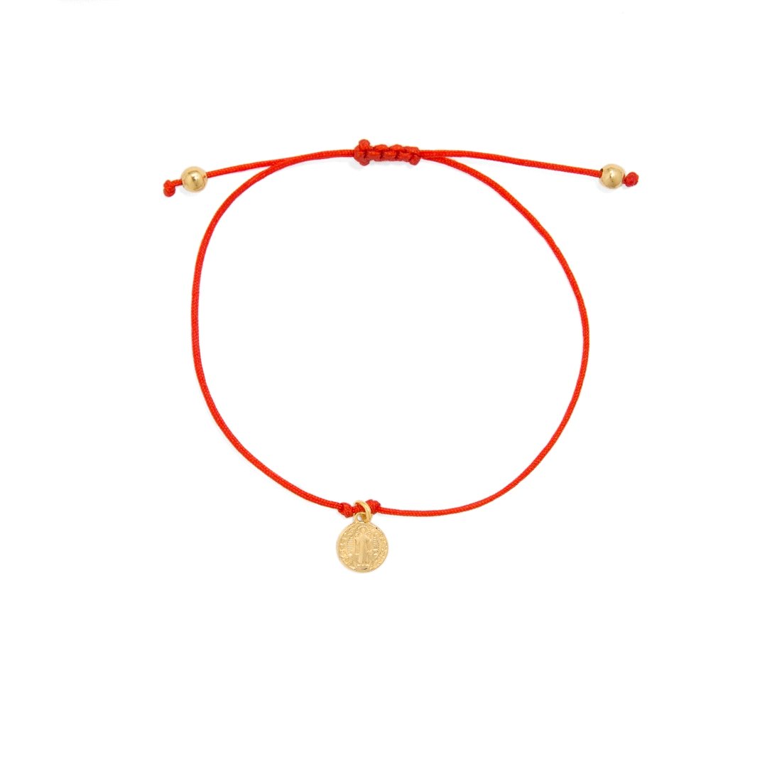 SAN BENITO RED KNOT BRACELET - PULSERAS - Malandra Jewelry - TP728