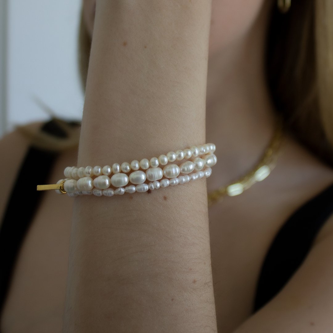 SEA SMALL PEARL BRACELET - BRAZALETES - Malandra Jewelry - TP1354
