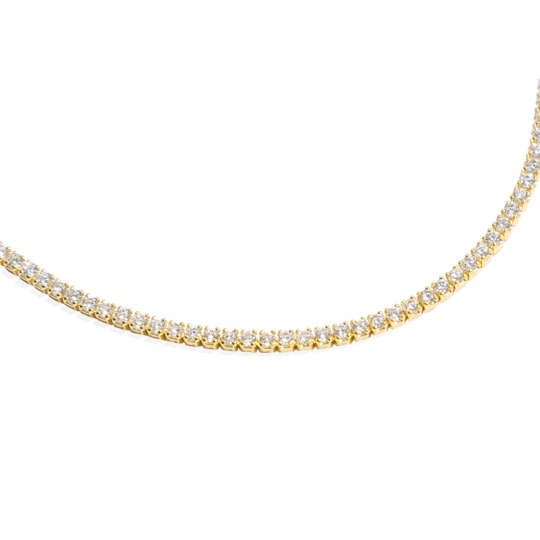 SERENA CLEAR TENNIS NECKLACE - COLLARES - Malandra Jewelry - EC6116