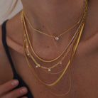 SERENA CLEAR TENNIS NECKLACE - COLLARES - Malandra Jewelry - EC6116