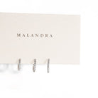 SERENA ESSENTIAL SILVER HUGGIES - ARETES - Malandra Jewelry - EA5855