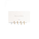 SERENA GOLDEN HUGGIES SET - ARETES - Malandra Jewelry - ERA7 - 60204810803C/60204830900C