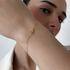 SERENA INFINITY GOLDEN BRACELET - PULSERAS - Malandra Jewelry - EAWP31-AAE029-3