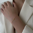 SERENA INFINITY GOLDEN BRACELET - PULSERAS - Malandra Jewelry - EAWP31-AAE029-3