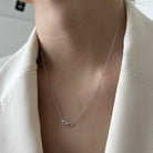 SERENA INFINITY SILVER NECKLACE - COLLARES - Malandra Jewelry - EAWC25.P-AAE030-3