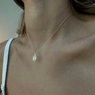 SERENA SQUARED NECKLACE - COLLARES - Malandra Jewelry - ERC37-