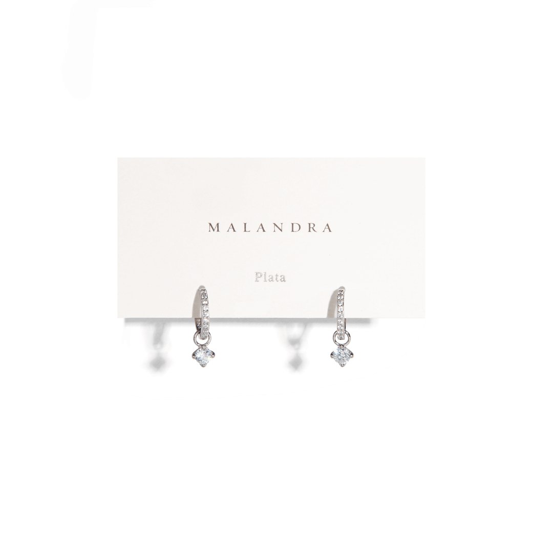 SILVER MILANO HUGGIES - ARETES - Malandra Jewelry - EA6572.P - G60204411300A-1