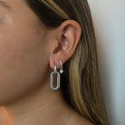 SILVER MILANO HUGGIES - ARETES - Malandra Jewelry - EA6572.P - G60204411300A-1