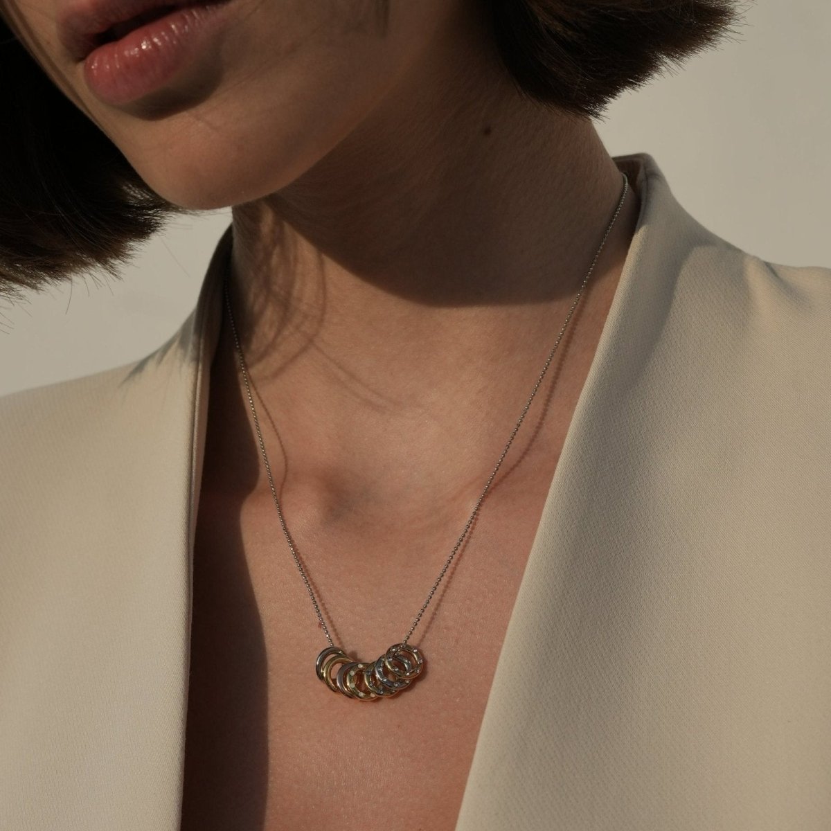 SILVER NECKLACE 45cm - BP - Malandra Jewelry - ICC289.P
