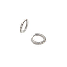 SILVER SPARK EVERYDAY HUGGIES - ARETES - Malandra Jewelry - TA1262