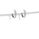 SILVER SPARK EVERYDAY HUGGIES - ARETES - Malandra Jewelry - TA1262