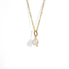SINGLE PEARL CIRCLE NECKLACE - COLLARES - Malandra Jewelry - TC1244