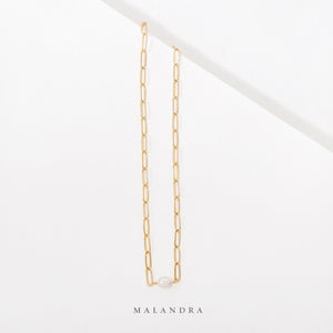 SINGLE PEARL NECKLACE - COLLARES - Malandra Jewelry - VCC136