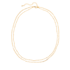 SKINNY DOUBLE CHAIN NECKLACE - COLLARES - Malandra Jewelry - XBC59 - BANA014 GD