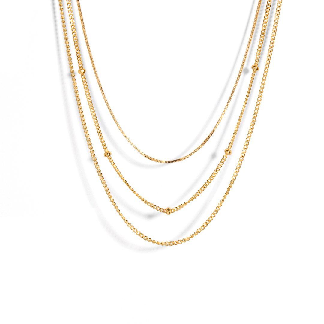 SKINNY LAYERABLE NECKLACE - COLLARES - Malandra Jewelry - EAWC15-AAE029-3
