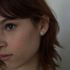 SPARK OCTAGON STUDS - ARETES - Malandra Jewelry - AA1277