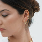 SPARKLING STARS HUGGIES SET - ARETES - Malandra Jewelry - AA1260