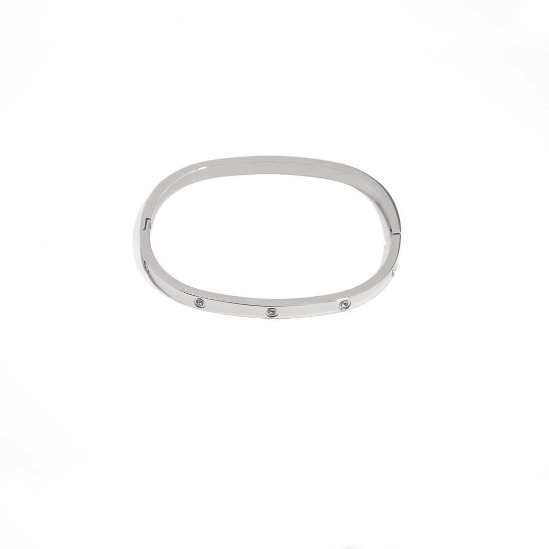 SQUARED SILVER BRACELET - BRAZALETES - Malandra Jewelry - EP6078.P