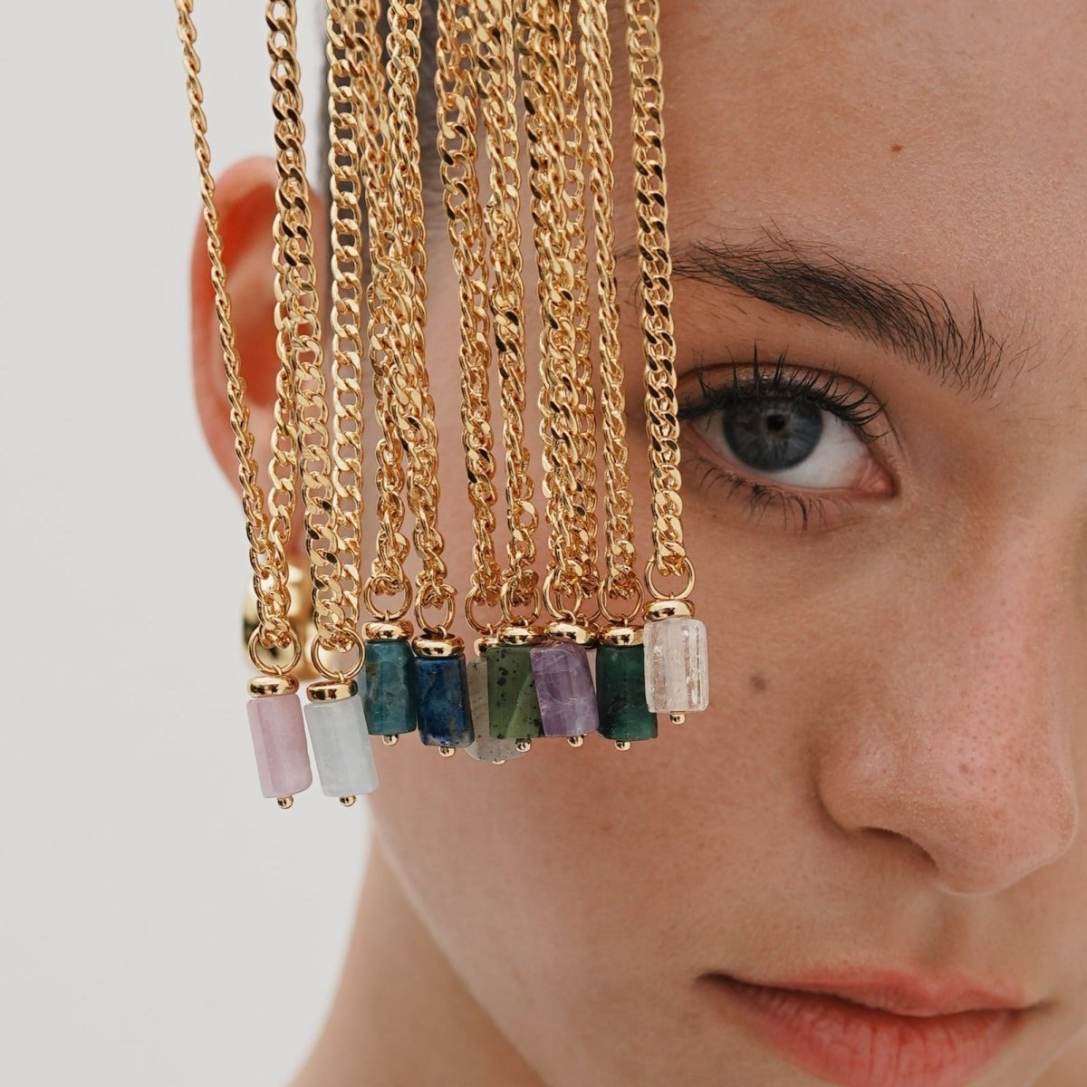 SUNSTONE AURA NECKLACE - COLLARES - Malandra Jewelry - TC1176