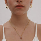 SUNSTONE AURA NECKLACE - COLLARES - Malandra Jewelry - TC1176