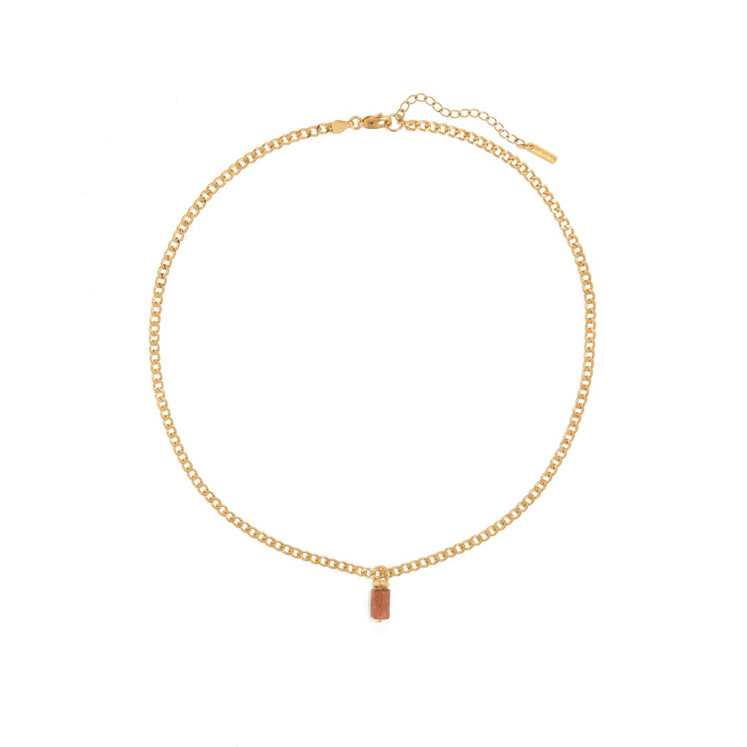 SUNSTONE AURA NECKLACE - COLLARES - Malandra Jewelry - TC1176
