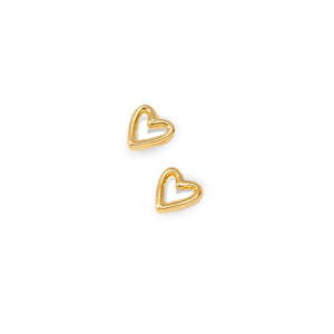 SWEET HEART STUDS - ARETES - Malandra Jewelry - VCA136