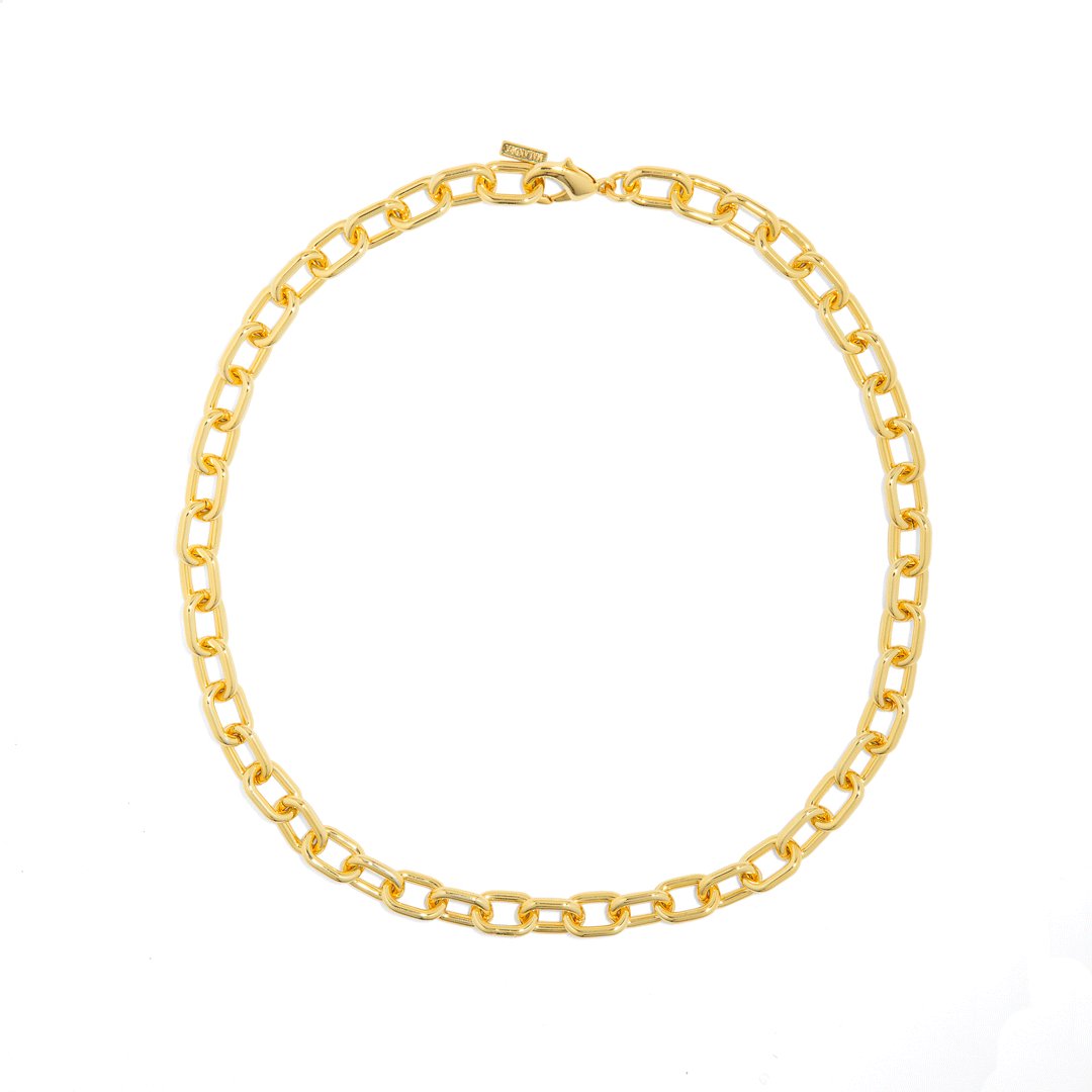 THE ESSENTIAL LINK CHUNKY NECKLACE - COLLARES - Malandra Jewelry - ICC449