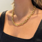 THE ESSENTIAL LINK CHUNKY NECKLACE - COLLARES - Malandra Jewelry - ICC449