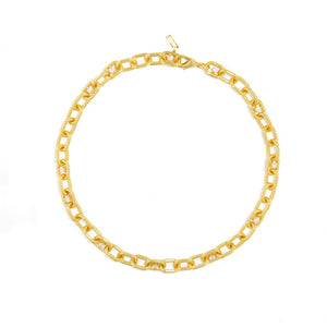 THE LINK CHUNKY NECKLACE - COLLARES - Malandra Jewelry - ICC441