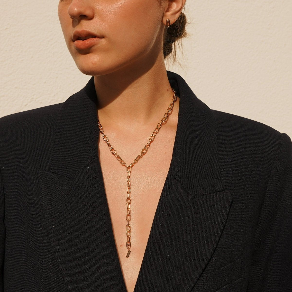 THE LINK LARGE NECKLACE - COLLARES - Malandra Jewelry - ICC413