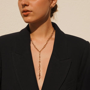 THE LINK LARGE NECKLACE - COLLARES - Malandra Jewelry - ICC413