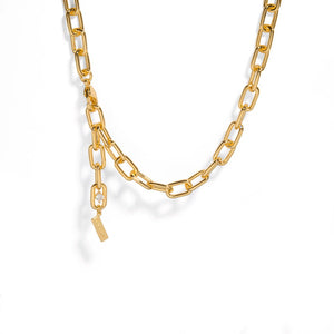 THE LINK LARGE NECKLACE - COLLARES - Malandra Jewelry - ICC413