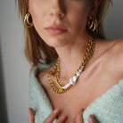 TRIPLE BOLD HOOPS - ARETES - Malandra Jewelry - AA1028
