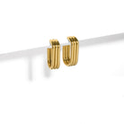 TRIPLE SLIM OVAL HOOPS - ARETES - Malandra Jewelry - AA1193 - R71666