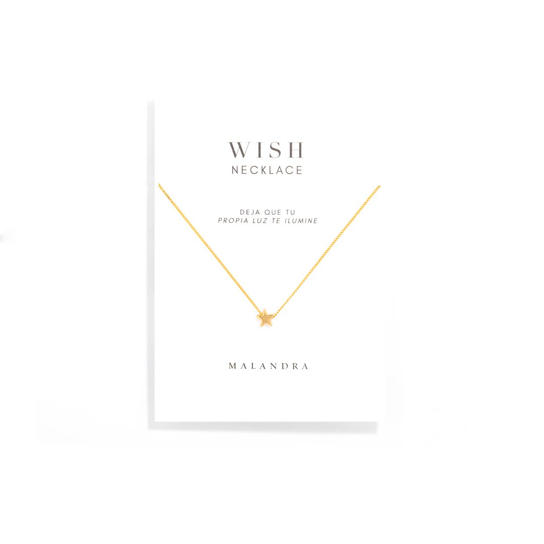 WISH STAR NECKLACE - COLLARES - Malandra Jewelry - TC1437