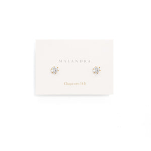ZIRCONIA LARGE EARRINGS - ARETES - Malandra Jewelry - VCA160