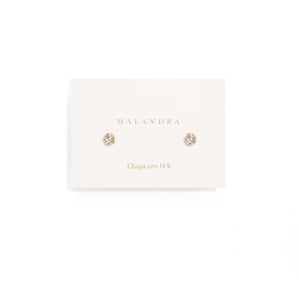 ZIRCONIA SMALL EARRINGS - ARETES - Malandra Jewelry - VCA164